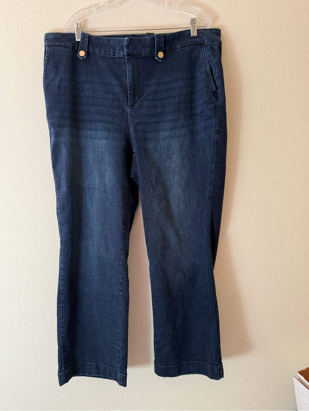 Talbots Dark Blue Women’s Jeans - 20W Wide Leg